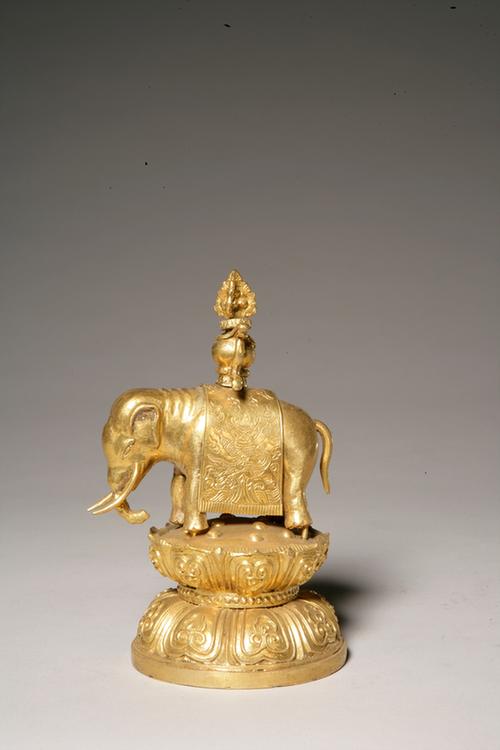 铜镀金七珍-象宝