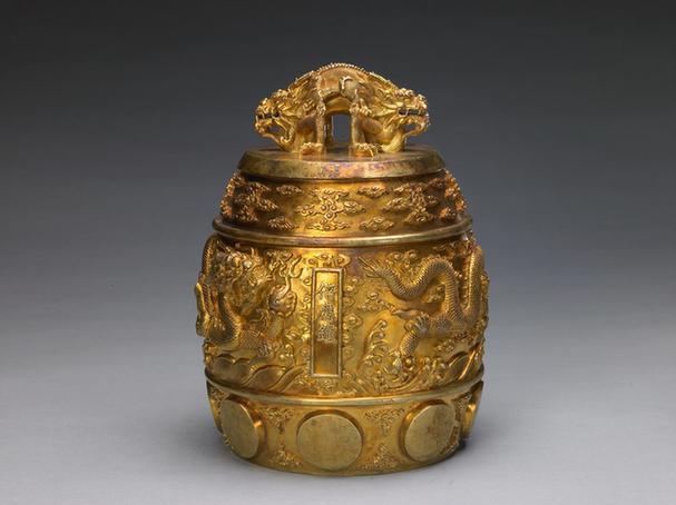 合金双龙纽云龙纹编钟-倍应钟