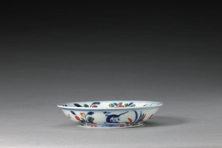 五彩张天师斩五毒纹小盘