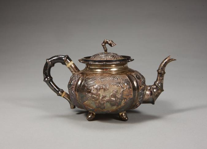 银咖啡具-竹节柄杯