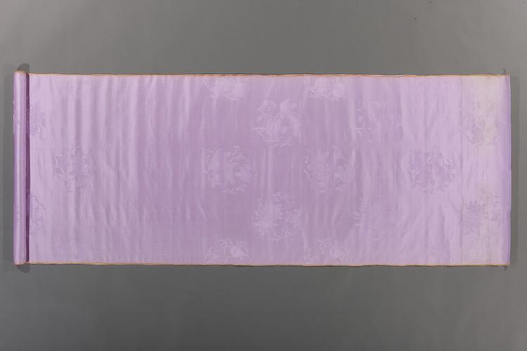 雪青色团果纹江绸