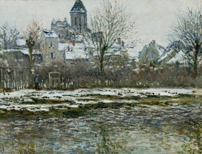 The Church at Vétheuil, Snow, 1878-1879
