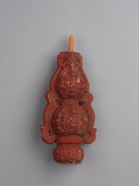 红色大吉字葫芦式蜡