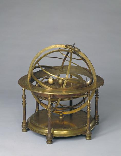 铜镀金浑天合七政仪