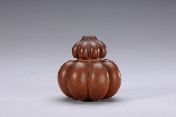 匏制双叠瓜式葫芦