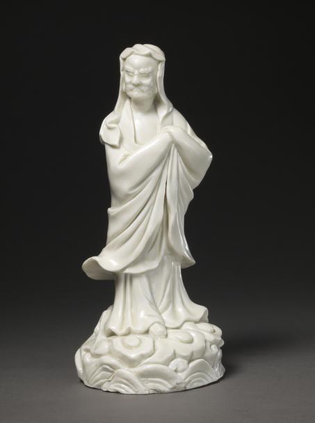 德化窑白釉达摩立像