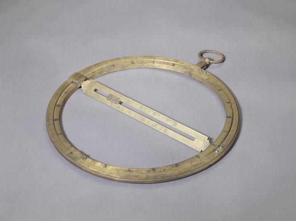 铜镀金提环赤道日晷