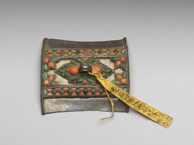 镶珊瑚松石银拾