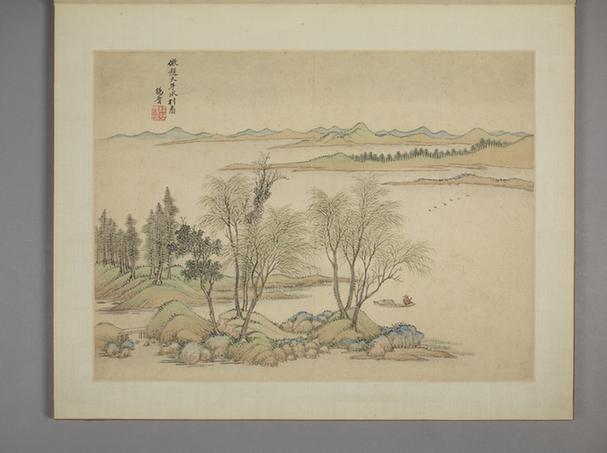 杨晋仿古山水册