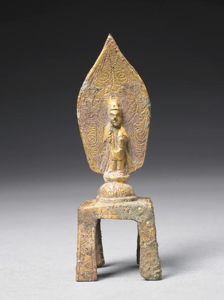 铜鎏金菩萨立像