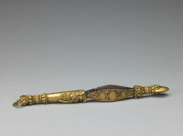 铜镶铁鋄金五宝锉