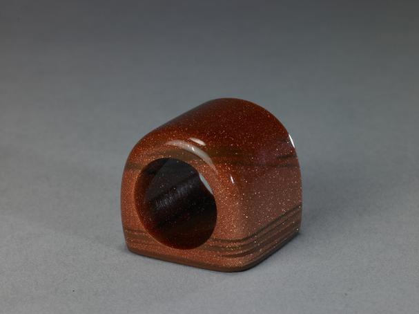 金星玻璃光素平底扳指