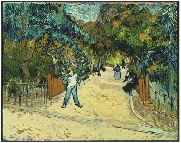 Entrance to the Public Gardens in Arle 1888