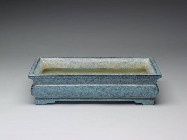 雍正款 仿钧釉大水仙盆