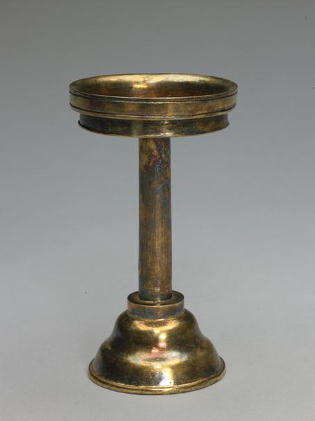 银镀金供器-高足供盘