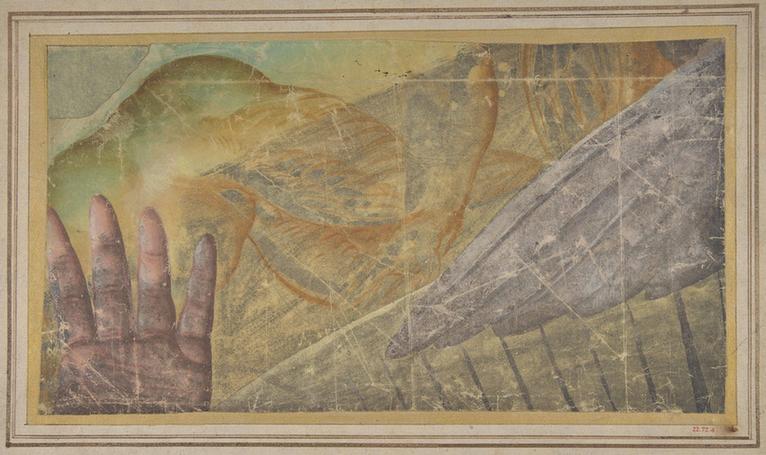 School of Raphael--Fragment of a Tapestry Cartoon Outstretched Hand