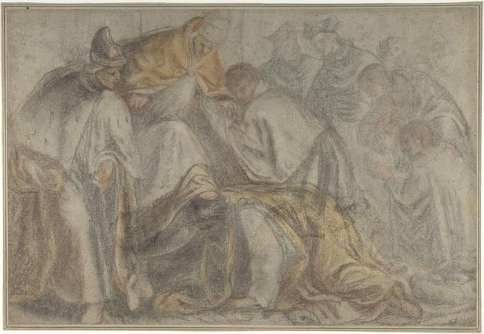 Pietro Malombra--The Emperor Frederick Barbarossa Submitting