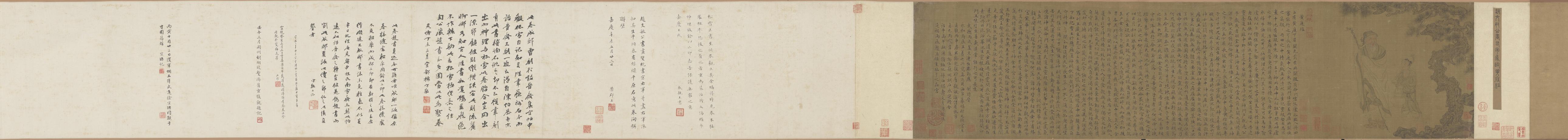 临黄庭经附绘王羲之像卷（伪）