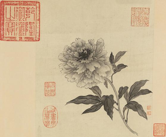 仿宋人勾染图册