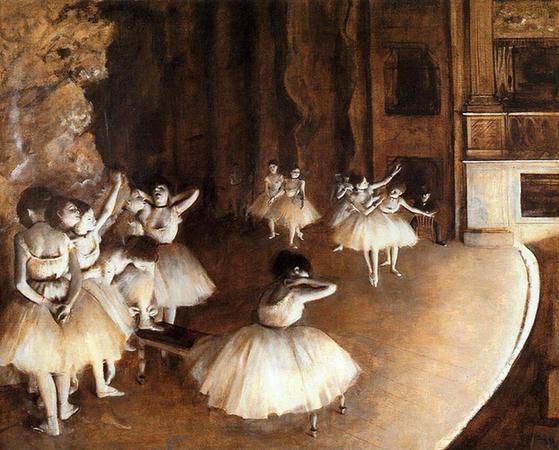 The Ballet Rehearsal on Stage - - Musee d'Orsay (France)