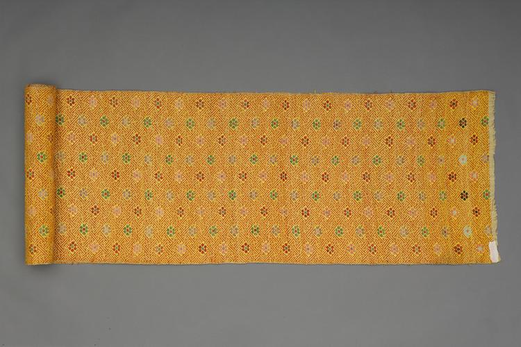 万字朵花纹壮锦料