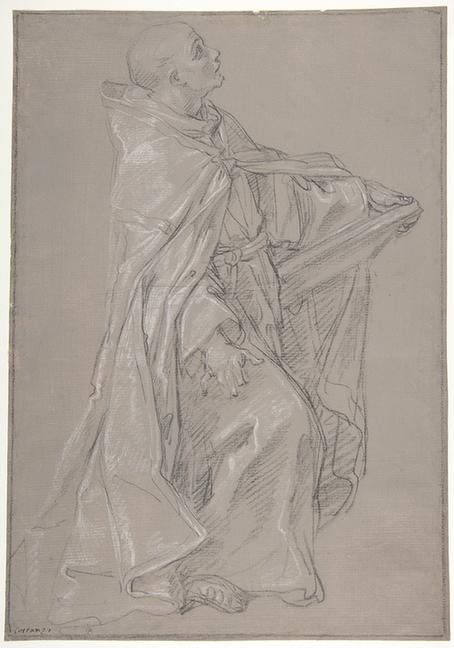 Placido Costanzi--Young Cleric in a Cope Holding a Book