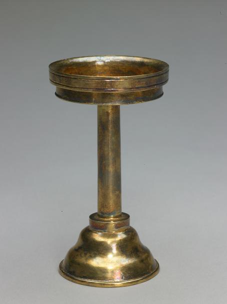 银镀金供器-高足供盘