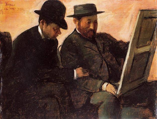 The Amateurs (also known as Paul Lafond and Alhonse Cherfils Examening a Painting) - - -
