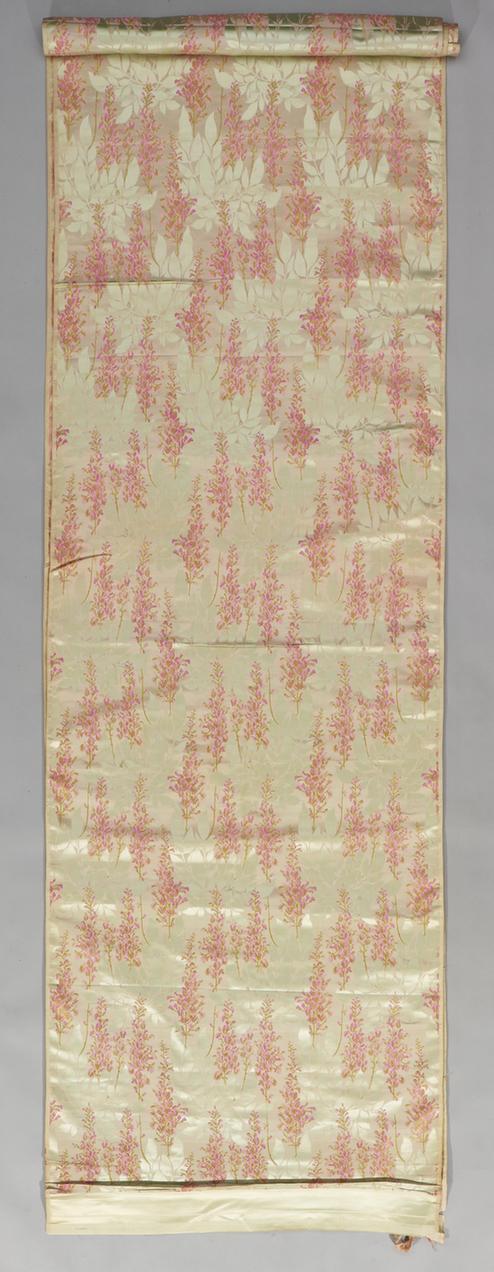 银灰色小花纹花缎