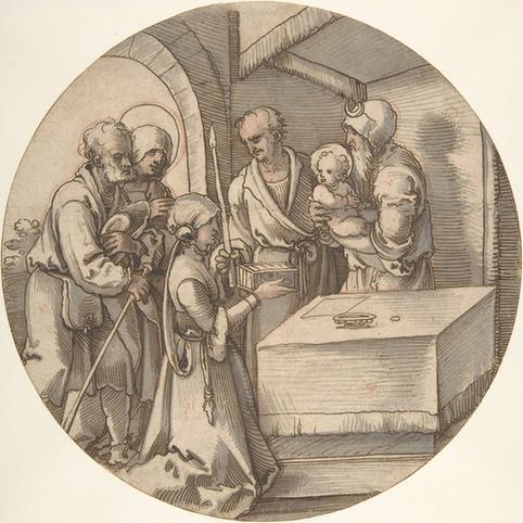 Sebald Beham--The Presentation of the Infant Jesus in the Temple