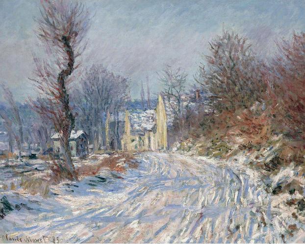 The Road at Giverny in Winter, 1885