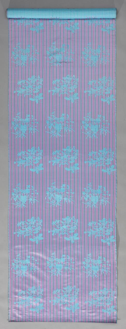 雪青色三秋花绦纹花缎