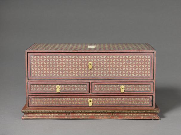 填漆锦纹长方盒