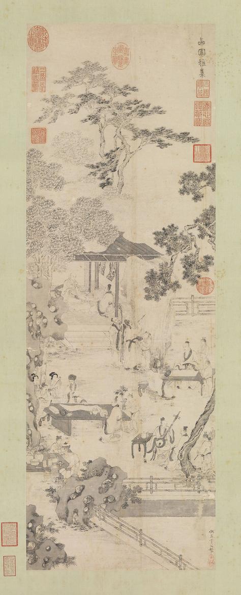 西园雅集图轴