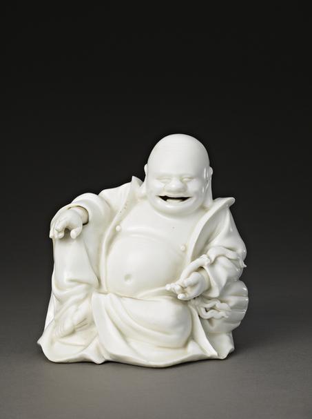 德化窑白釉弥勒像