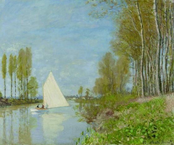 Small Boat on the Small Branch of the Seine at Argenteuil, 1872