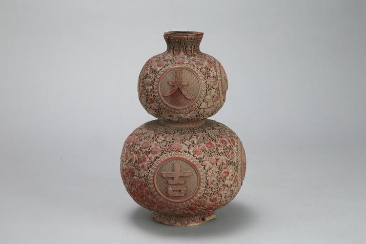 剔红葫芦纹大吉葫芦式瓶