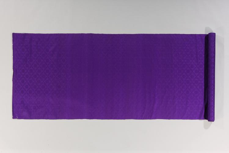 藕荷色圆寿字回纹江绸