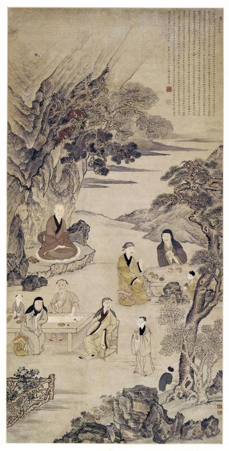 水绘园雅集图轴