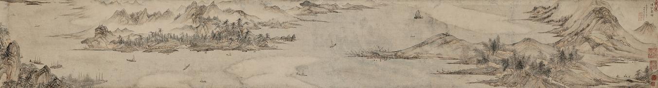 烟江叠嶂图画心左