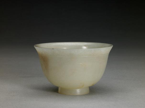 乾隆御题白玉茶碗