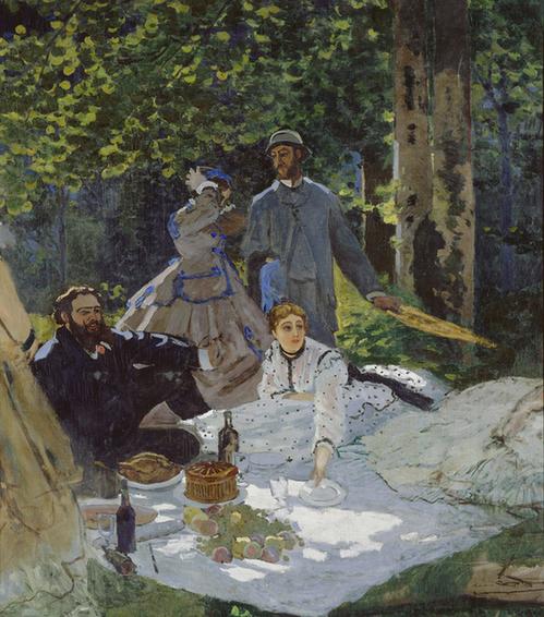 Luncheon on the Grass, Central panel, 1865