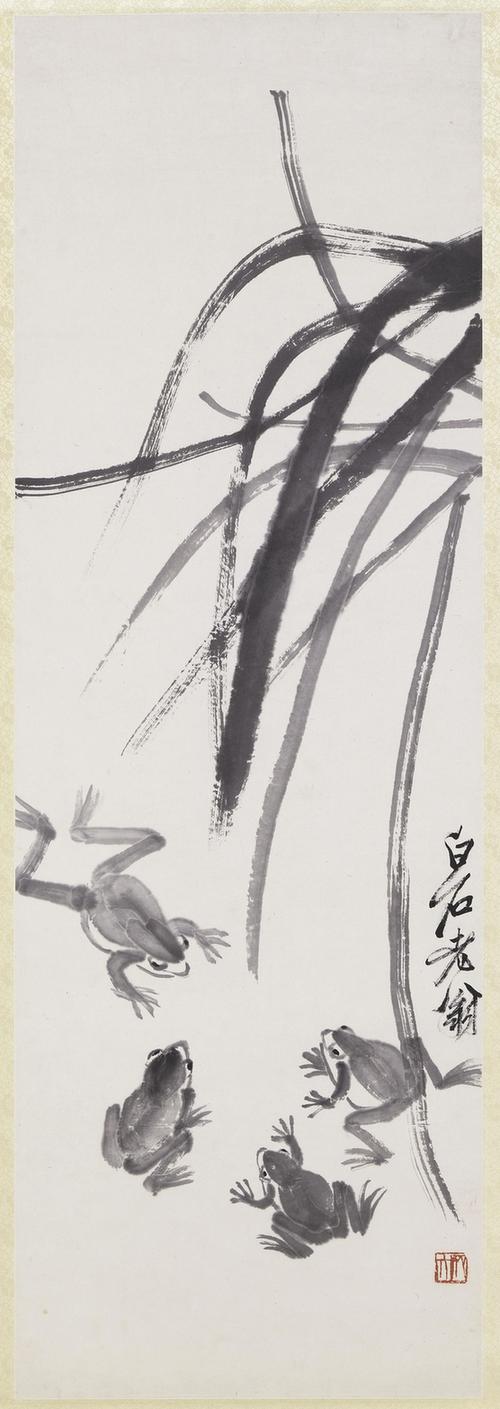 青蛙图轴