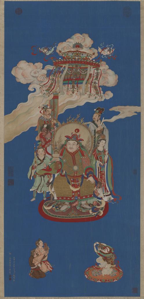 仿吴道玄宝积宾迦罗佛像轴