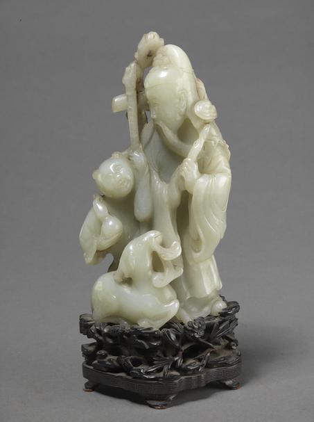 带皮青玉天官赐福