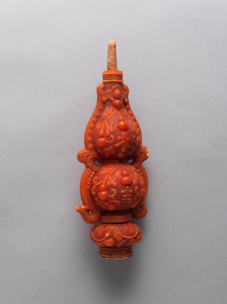 红色大吉字葫芦式蜡