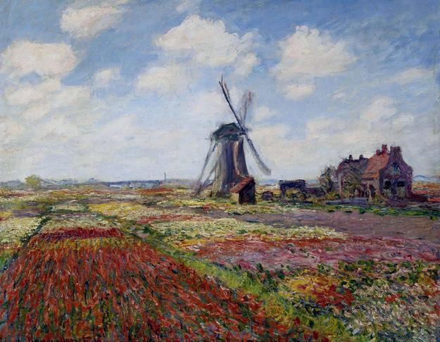 Fields of Tulip With The Rijnsburg Windmill, 1886