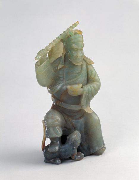 翡翠雕天官像