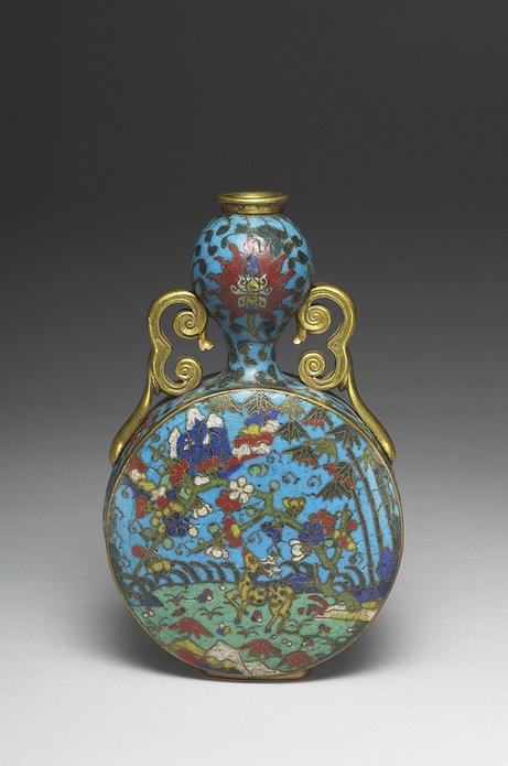 掐丝珐瑯葫芦式扁瓶