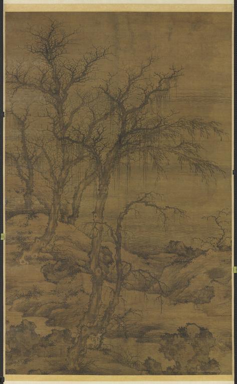 寒林图轴